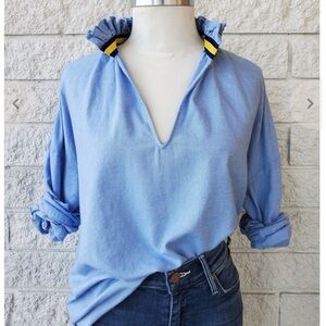 A SHIRT THING PENELOPE FLANNEL BLOUSE SIZE M